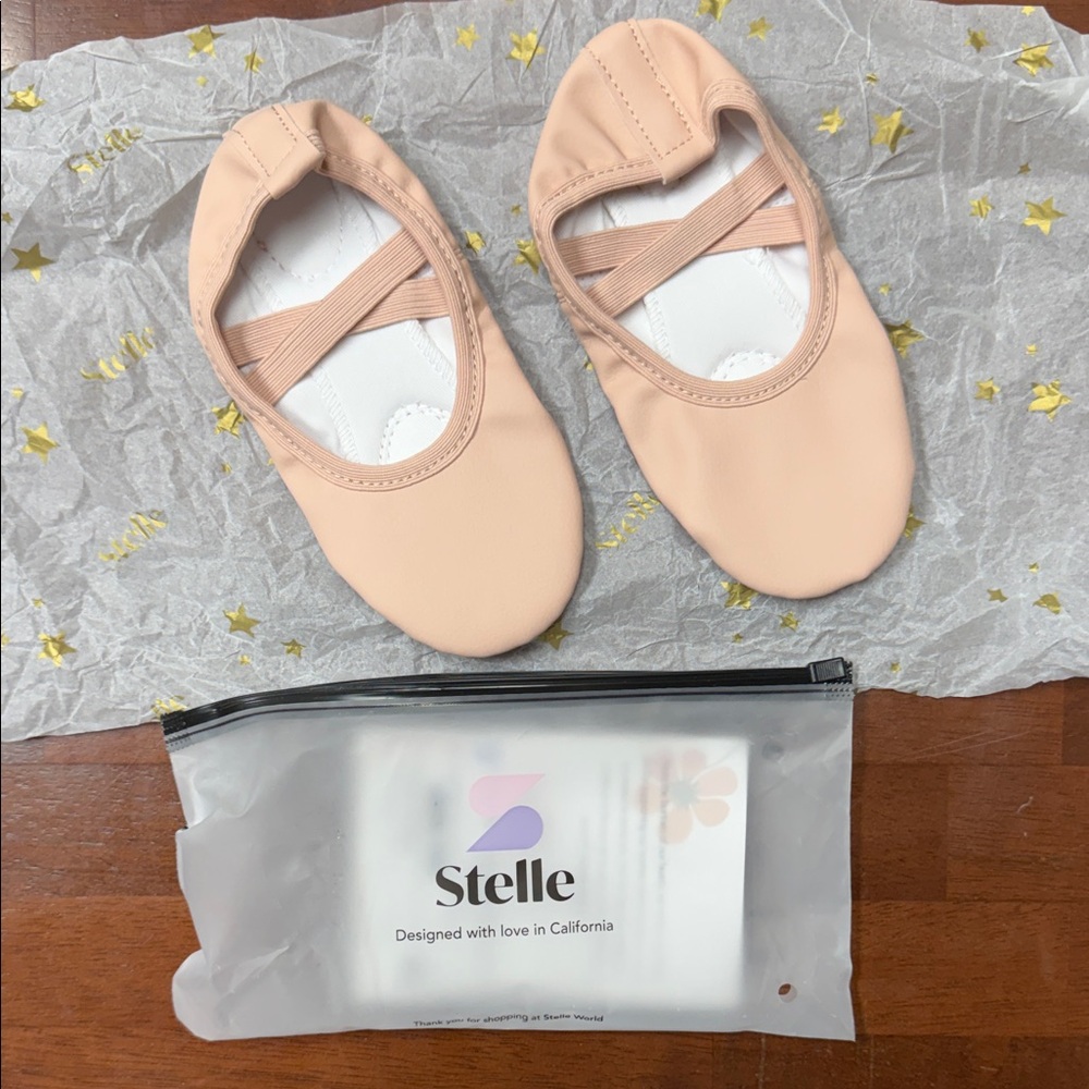 Kids Ballet Slippers - Peach